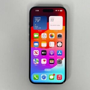 Apple iPhone 15 128GB Black MTLV3LL/A Model A2846 Smartphone Boxed